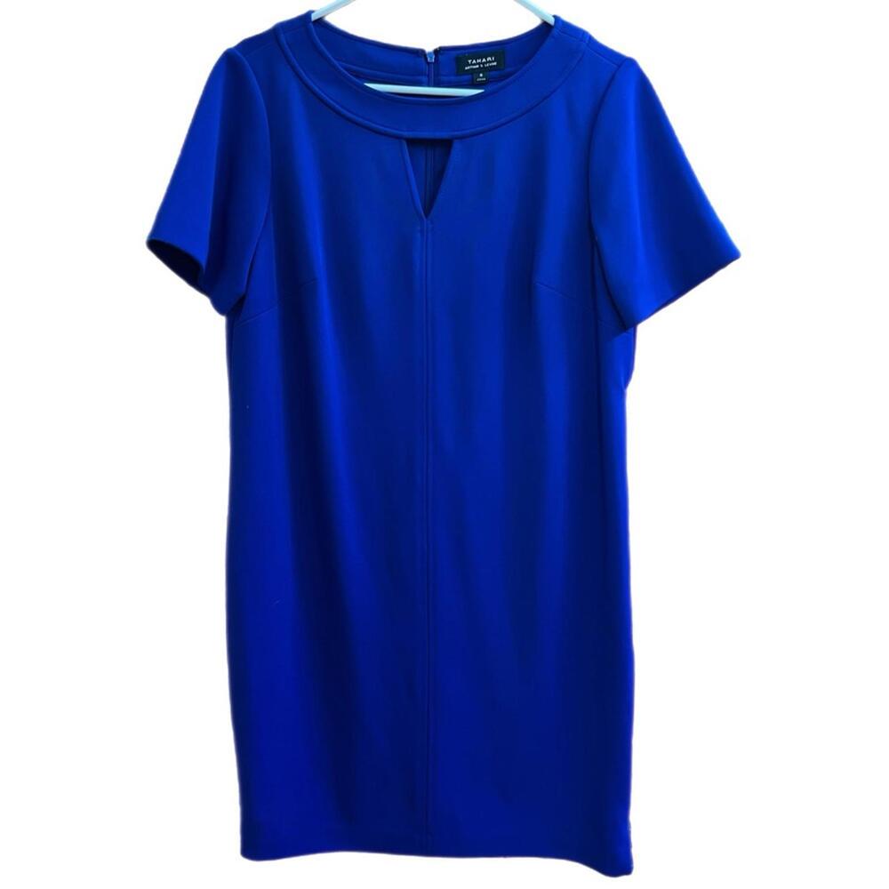 Tahari Royal Blue‎ Shift Dress - 8